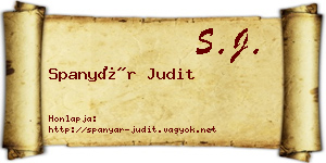 Spanyár Judit névjegykártya